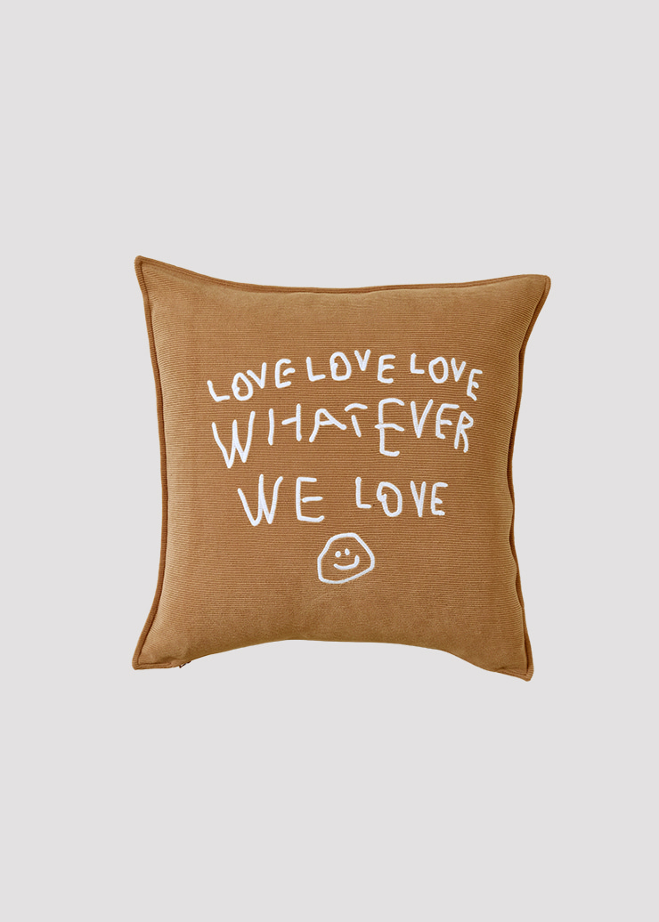 CUSHION COVER WE LOVE CAMEL